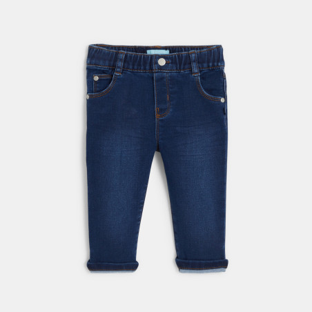 Jean confort ultra stretch enfilable bleu bébé garçon Jean confort ultra stretch enfilable bleu bébé garçon