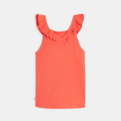 Plain-coloured tank top...