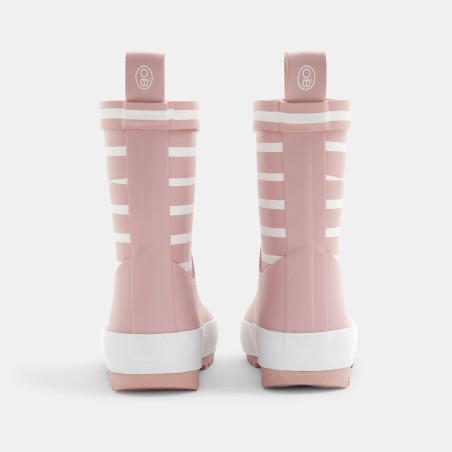 Bottes de pluie rayées roses bébé fille Bottes de pluie rayées roses bébé fille