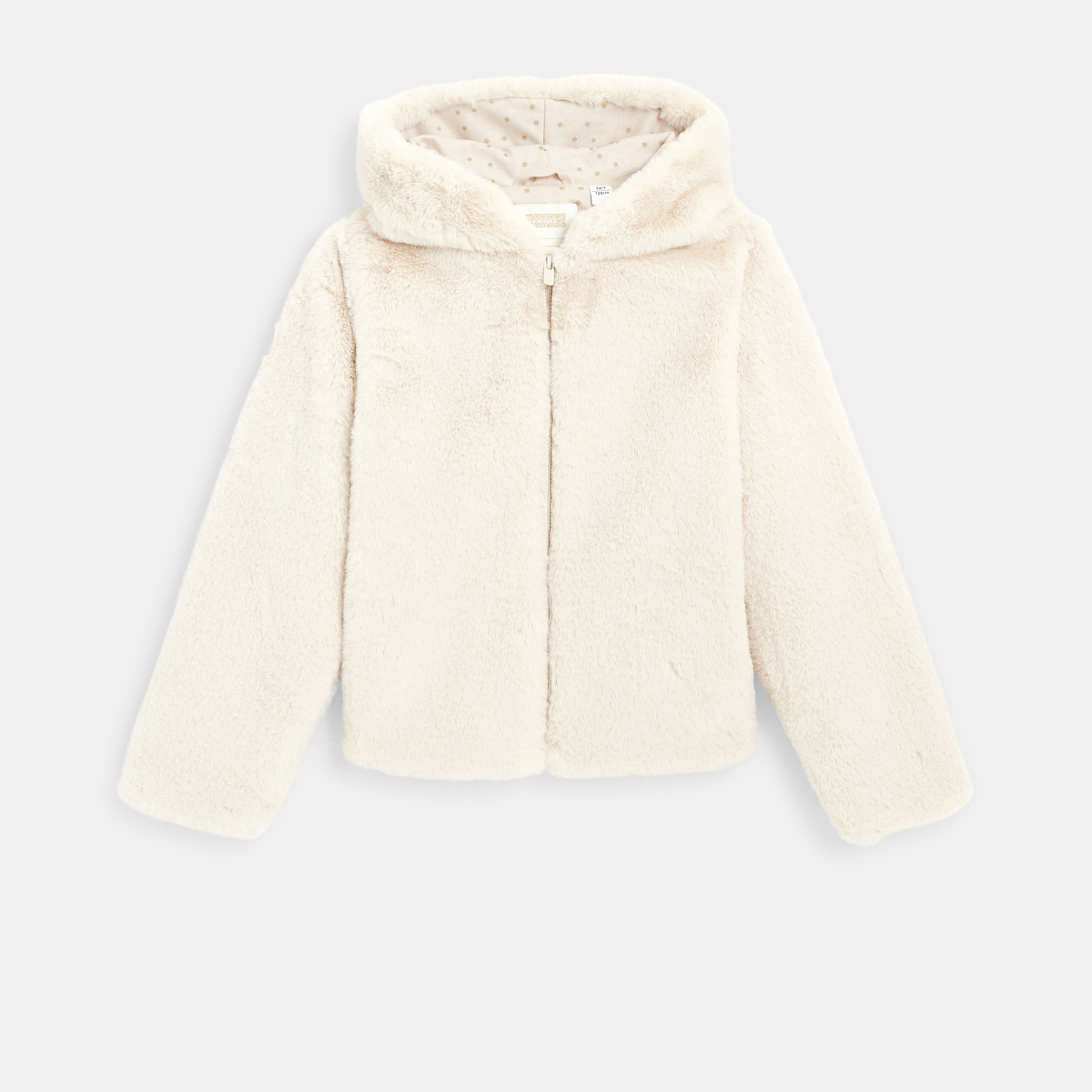 Fake fur hooded jacket Fake fur hooded jacket