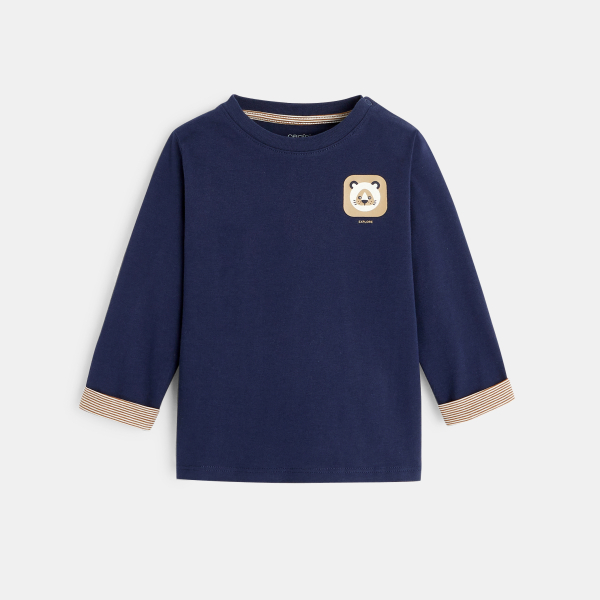 T-shirt animal bleu bébé garçon T-shirt animal bleu bébé garçon