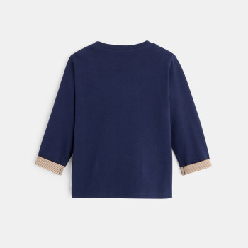 T-shirt animal bleu bébé garçon