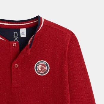 Long-sleeved t-shirt with an emblem