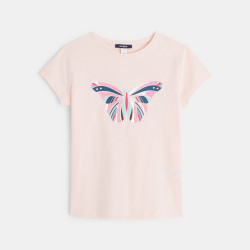 T-shirt manches courtes à motif Papillon