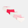 Culottes boxers fantaisie (lot de 5) rose fille Culottes boxers fantaisie (lot de 5) rose fille
