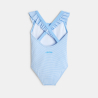 Maillot de bain vichy volanté bleu bébé fille Maillot de bain vichy volanté bleu bébé fille