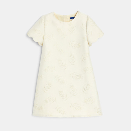 Jacquard dress with iridescent motifs Jacquard dress with iridescent motifs