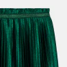 Jupe midi plissée verte fille