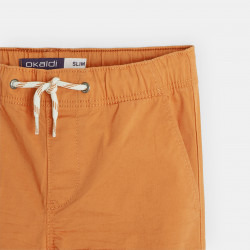 Solid-coloured canvas trousers