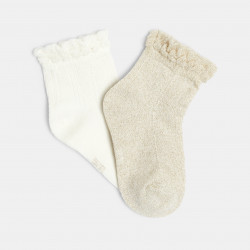 Frilled socks (2-pair set)