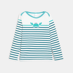 Crab and stripes anti-UV T-shirt