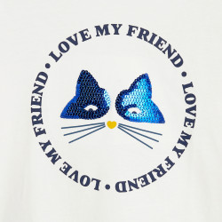 T-shirt à message "Love...