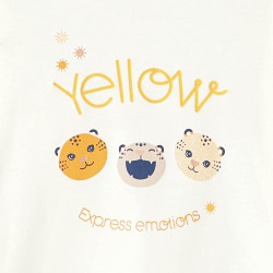 T-shirt Yellow expression