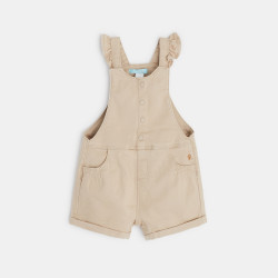 Short overalls with ruffled straps