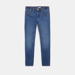 Regular fit jeans with whisker pleats