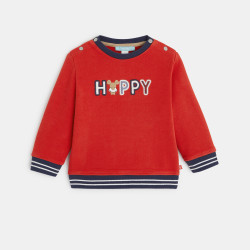 Happy embroidered sweatshirt