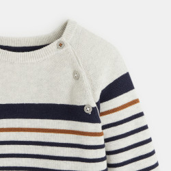 Fancy knit striped jumper