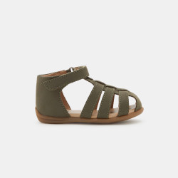 All leather first walking sandals