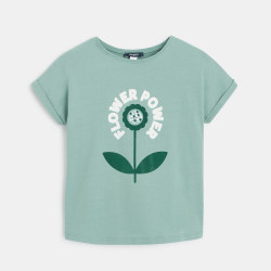 T-shirt manches courtes "flower power"