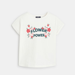 T-shirt manches courtes "flower power"