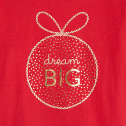 T-shirt à message "dream big"