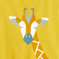 T-shirt motif girafe jaune...