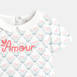 T-shirt Amour fleuri