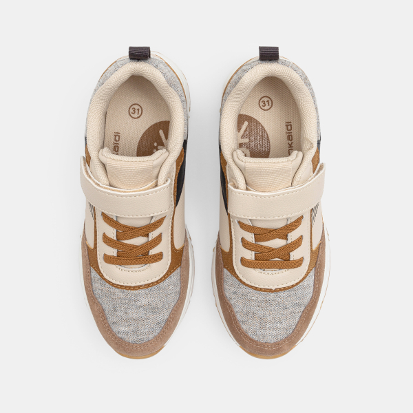 Running dadshoes lacets et scratch gris garçon Running dadshoes lacets et scratch gris garçon