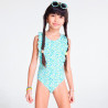 Maillot de bain 1 pièce imprimé vert fille Maillot de bain 1 pièce imprimé vert fille