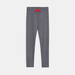 Leggings imprimés en jersey rouge fille