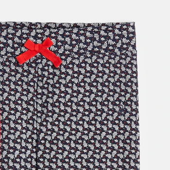 Leggings imprimés en jersey rouge fille