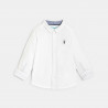 Chemise manches retroussables coton blanc bébé garçon