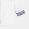 Chemise manches retroussables coton blanc bébé garçon