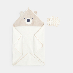 Cape de bain avec lingettes...