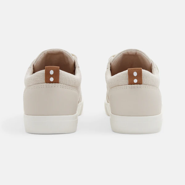 Chaussures en toile à scratch beige garçon