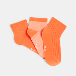 Boy's colourful orange...