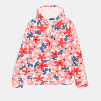 Girl's printed fleece sweatshirt