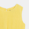 Girl's yellow sleeveless sequin dress