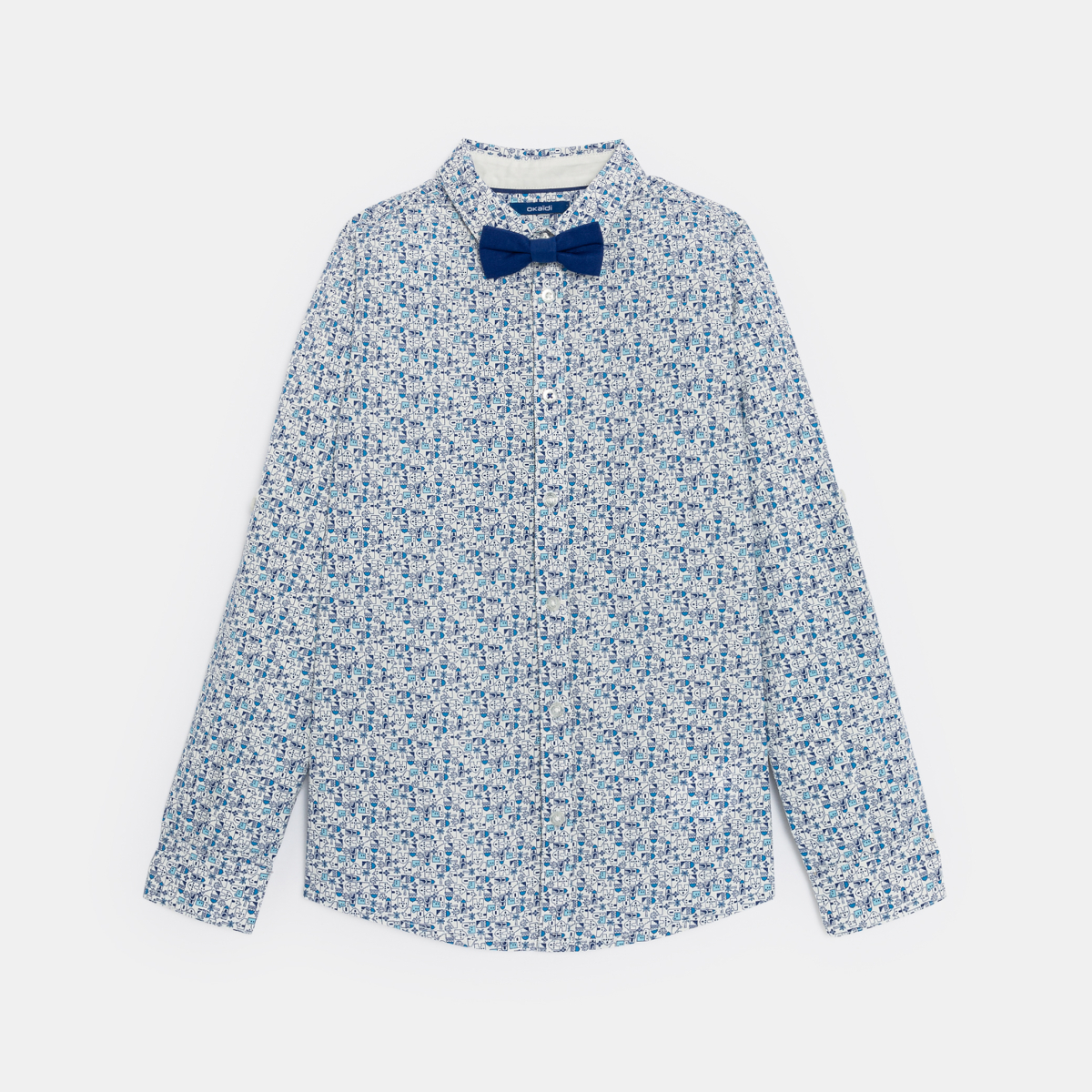 Boy's printed shirt + bow tie Boy's printed shirt + bow tie