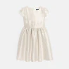 Robe en jacquard écru Fille