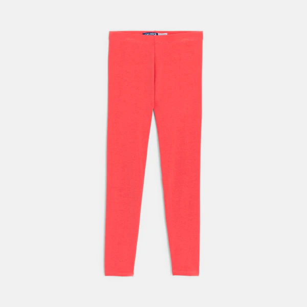 Legging uni rose fille