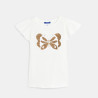 T-shirt à sequins magiques blanc Fille T-shirt à sequins magiques blanc Fille