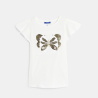 T-shirt à sequins magiques blanc Fille T-shirt à sequins magiques blanc Fille