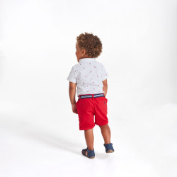 Pique cotton shorts