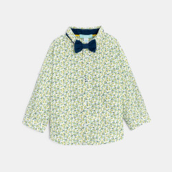 Baby boy's adaptable floral yellow shirt