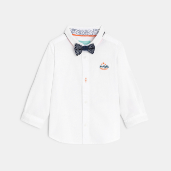 Chemise modulable blanc bébé garçon