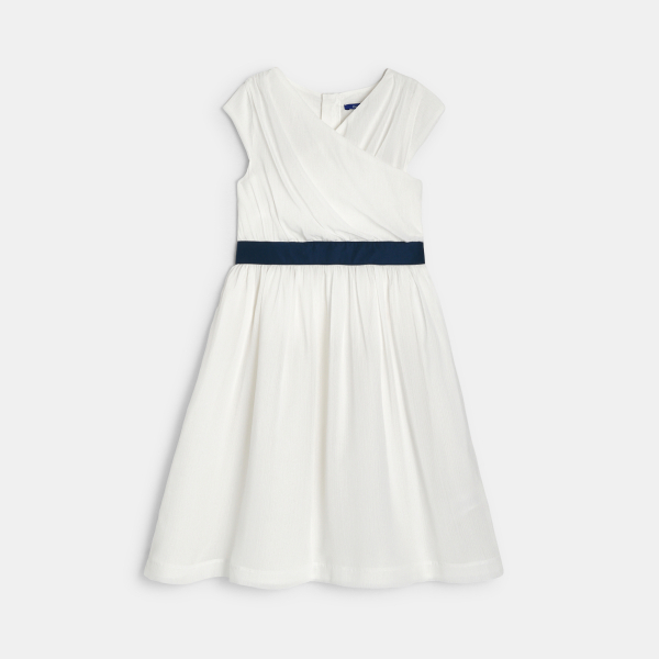 Robe chic sans manches blanc Fille Robe chic sans manches blanc Fille