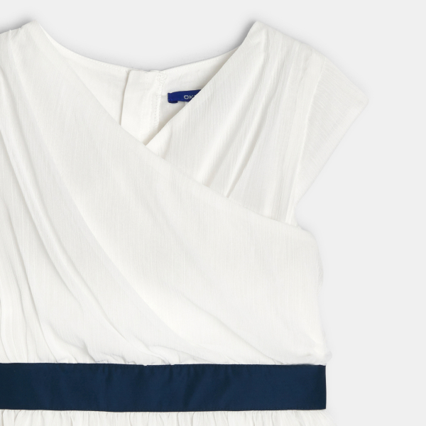 Robe chic sans manches blanc Fille Robe chic sans manches blanc Fille