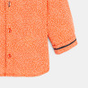 Chemise modulable fleurie orange bébé garçon Chemise modulable fleurie orange bébé garçon