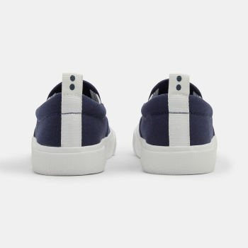 Baskets toile slip on bleu marine garçon